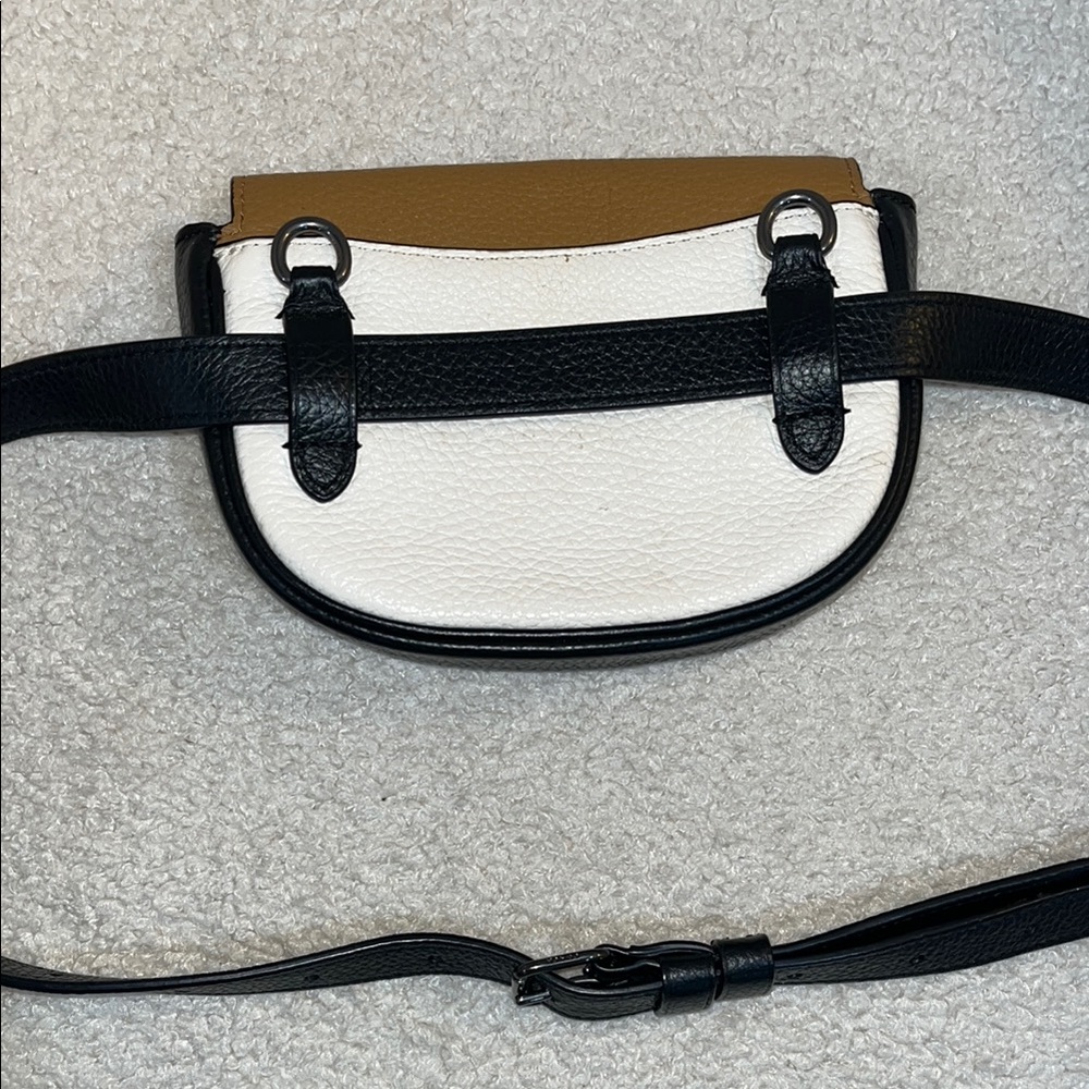 Coach Jade Leather Mini Belt Bag in Colorblock Crossbody Purse Adjustable Strap - Picture 4 of 6